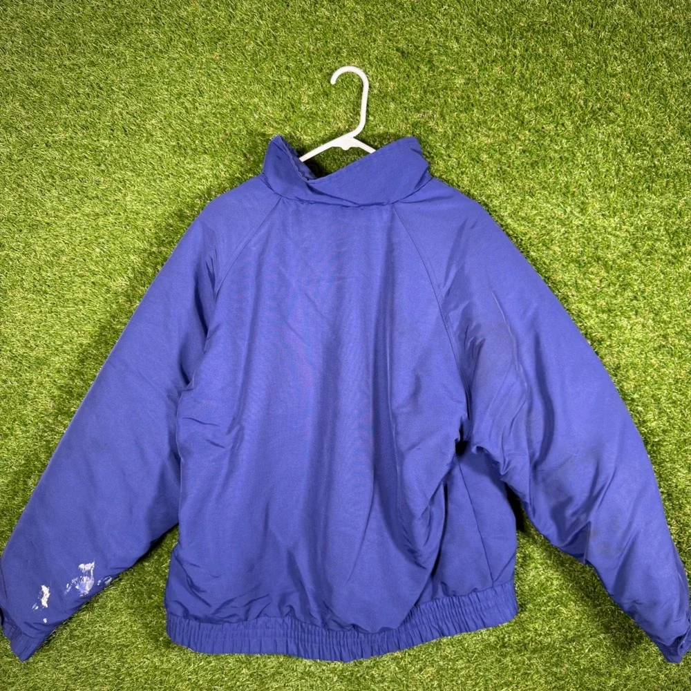 Carhartt Men's‎ Blue Lined Work Jacket Full Zip Insulated Outdoor Coat